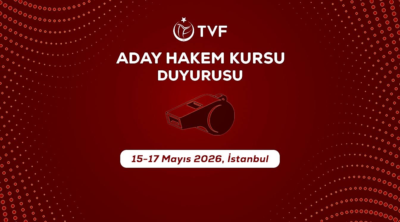 Aday Hakem Kursu Duyurusu: 15 – 17 Mayıs 2026, İstanbul 
